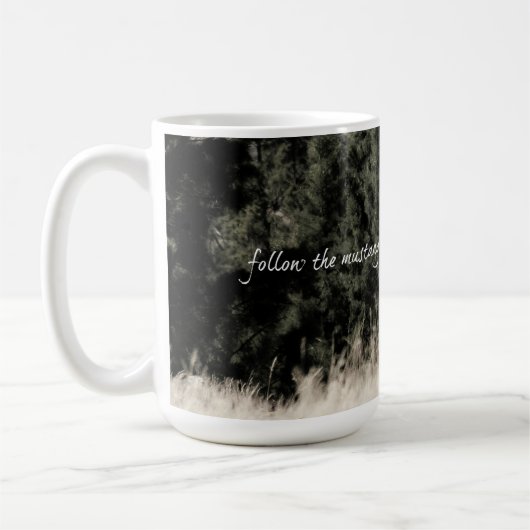 Steensのムスタングの種馬Sandor コーヒーマグカップ (左)