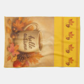 Steeped in Season Wide Border Kitchen Towels キッチンタオル (横)