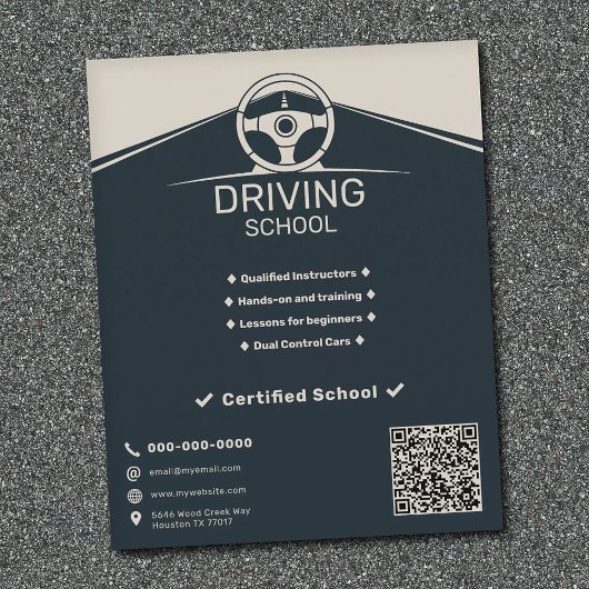 Steering Wheel - Driving School チラシ