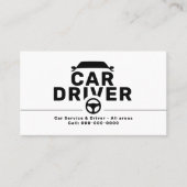 Steering Wheel Icon - Car Driver 名刺 (正面)