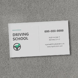 Steering Wheel Icon - Driving School  名刺