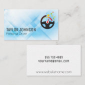 SteeringWheelデジタルロゴ |宅配便 名刺 (正面/裏面)