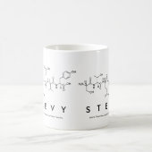 Steevyペプチド名mug コーヒーマグカップ (中央)