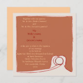 Stefana Sillouette 招待状 (正面/裏面)