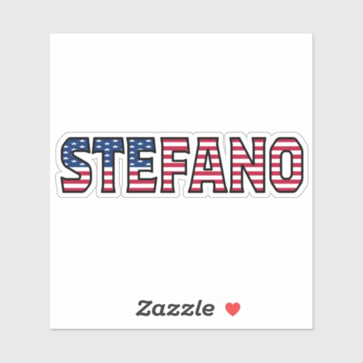 Stefano Name Vorname USA Sticker Stickerset シール (シート)