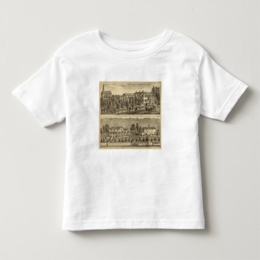 Stefflerおよびクラーク、ロチェスターの住宅 トドラーTシャツ (正面)