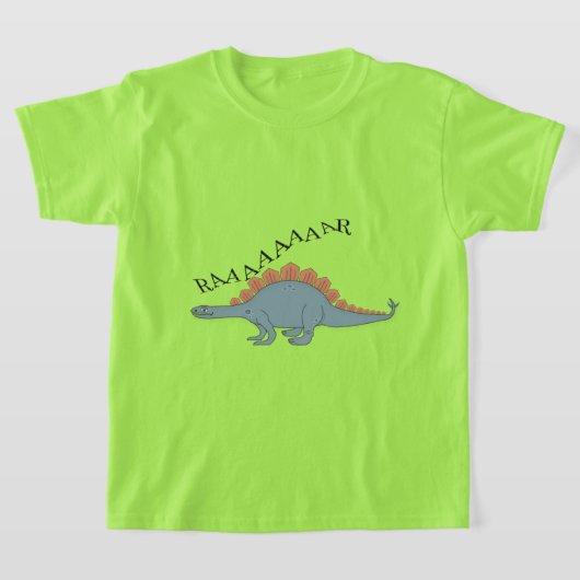 Stegosaurus – キッズベーシックTシャツ Tシャツ (レイダウン)