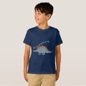 Stegosaurus – キッズベーシックTシャツ Tシャツ (正面フル)