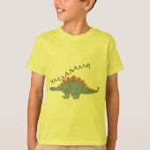Stegosaurus – キッズベーシックTシャツ Tシャツ (正面)