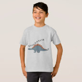 Stegosaurus – キッズベーシックTシャツ Tシャツ (正面フル)