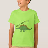 Stegosaurus – キッズベーシックTシャツ Tシャツ (正面)