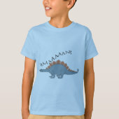 Stegosaurus – キッズベーシックTシャツ Tシャツ (正面)
