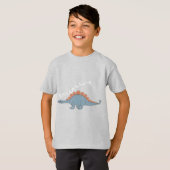 Stegosaurus – キッズベーシックTシャツ Tシャツ (正面フル)