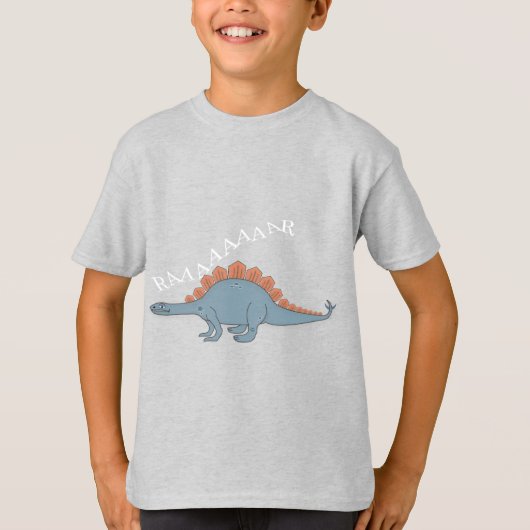 Stegosaurus – キッズベーシックTシャツ Tシャツ (正面)