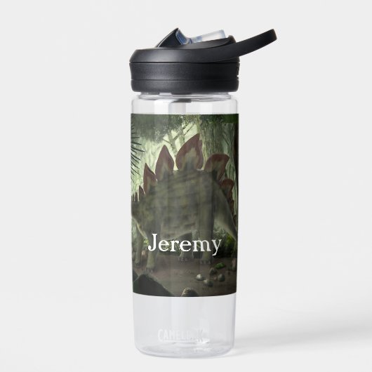 Stegosaurus and Deinonychus With Name ウォーターボトル (左面)