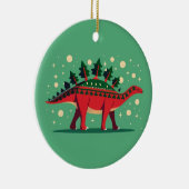 Stegosaurus Evergreen Delight Ornament セラミックオーナメント (右)