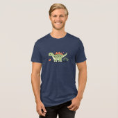 Stegosaurus Hugs: Unisex T-Shirt トライブレンドTシャツ (正面全面)