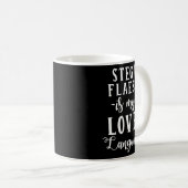 Stegt Flaeskは私の愛の言語グルメDanish Foo コーヒーマグカップ (正面右)