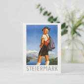 Steiermark Austria Vintage Poster 1948 ポストカード (スタンド正面)
