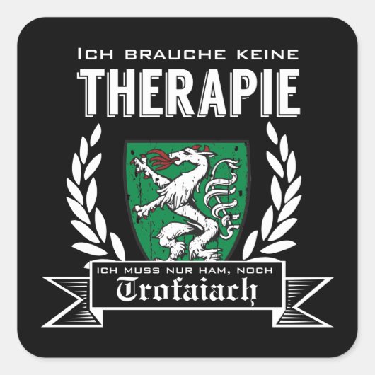 Steiermark Österreich Heim nach Trofaiach スクエアシール (正面)