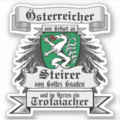 Steiermark Österreich Trofaiacher im Herzen シール (正面)
