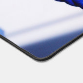 Steiger met bootkikker voor aanleggen in de haven. デスクマット (コーナー)