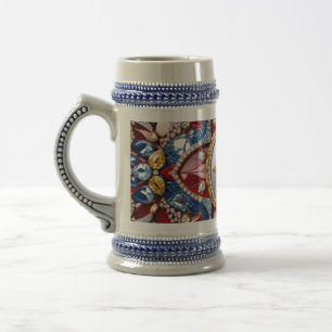 Stein Mugとコロンビアカラーデザイン ビールジョッキ