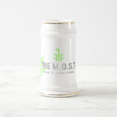 Stein Mug(白/金) ビールジョッキ (中央)