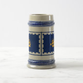 Stein Mug with Flag of Quebec City, Canada ビールジョッキ (中央)
