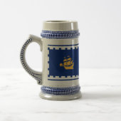 Stein Mug with Flag of Quebec City, Canada ビールジョッキ (左)