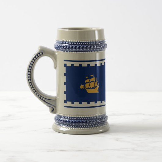 Stein Mug with Flag of Quebec City, Canada ビールジョッキ (左)