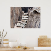 Stein und Holz (vertikal) ポスター (キッチン)