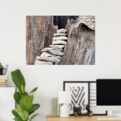 Stein und Holz (vertikal) ポスター (ホームオフィス)