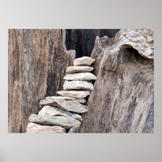 Stein und Holz (vertikal) ポスター (正面)