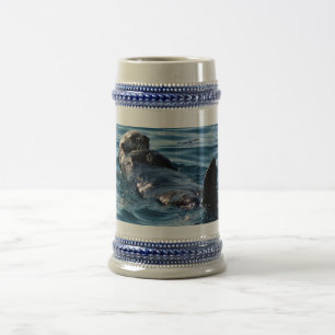 Steinerのマグを浮かべているラッコ ビールジョッキ