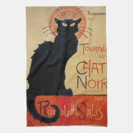 SteinlenアールヌーボーTournee du Chat Noir キッチンタオル