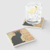 SteinlenアールヌーボーTournee du Chat Noir ストーンコースター (横)