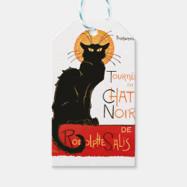 Steinlen ブラックキャット クラシック フランス Chat Noir ポスター ギフトタグ