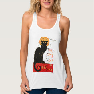 Steinlen ブラックキャット クラシック フランス Chat Noir ポスター タンクトップ