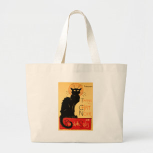 Steinlen Black Cat Classic Artwork ラージトートバッグ