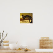 Steinlen Cat on a balustrade CC0975不機嫌な猫 ポスター (キッチン)