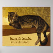 Steinlen Cat on a balustrade CC0975不機嫌な猫 ポスター (正面)