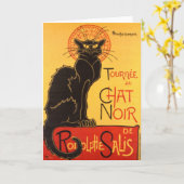Steinlen: Noir雑談 カード (黄色い花)