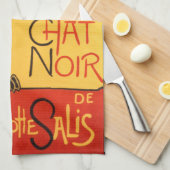 Steinlen: Noir雑談 キッチンタオル (四つ折り)