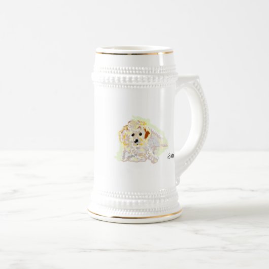 Steins : Golden Retriever  ビールジョッキ (正面右)