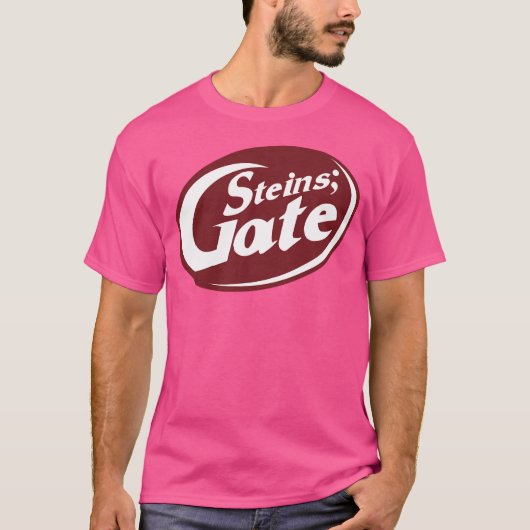 Steinsgate – 知的な飲み物 tシャツ (正面)