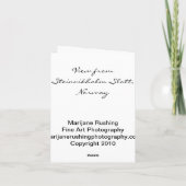 Steinvikholm SlottノルウェーNotecardからの眺め カード (裏面)