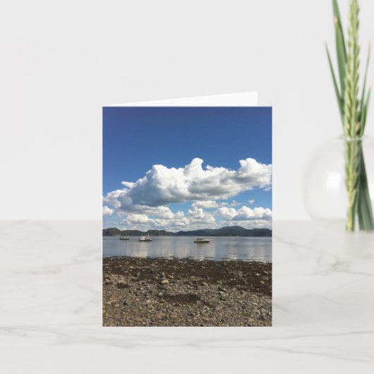 Steinvikholm SlottノルウェーNotecardからの眺め カード (正面)