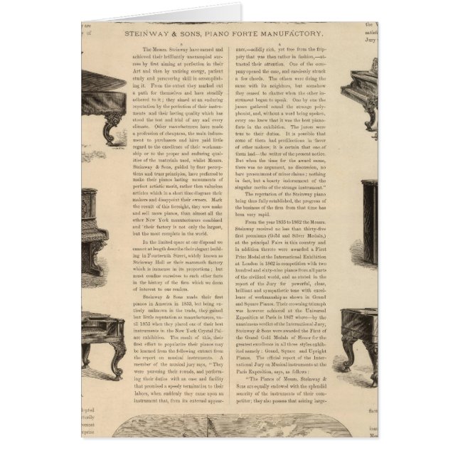 Steinway and Sons、ピアノ・メーカー (正面)