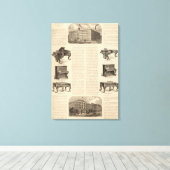 Steinway and Sons、ピアノ・メーカー キャンバスプリント (インサイチュ (ウッドフロア))